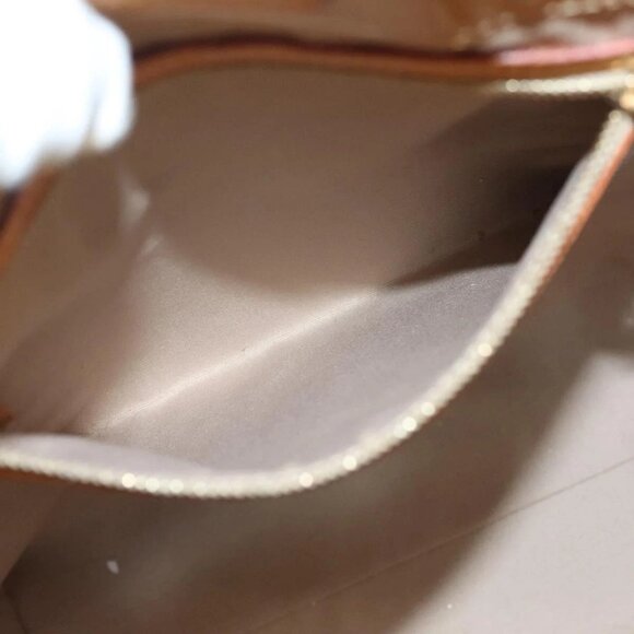 LOUIS VUITTON Monogram Vernis Reade MM Hand Bag Beige M91141 LV Auth BA3199 - Picture 13 of 16